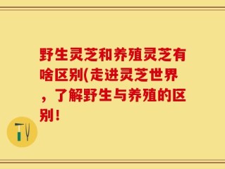 野生灵芝和养殖灵芝有啥区别(走进灵芝世界，了解野生与养殖的区别！