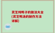 灵芝炖鸭子的做法大全(灵芝鸭汤的制作方法详解)