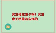 灵芝樟芝孢子粉？灵芝孢子粉是怎么样的