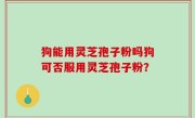 狗能用灵芝孢子粉吗狗可否服用灵芝孢子粉？