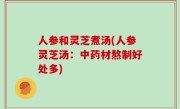 人参和灵芝煮汤(人参灵芝汤：中药材熬制好处多)