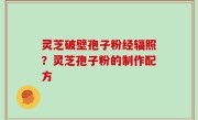 灵芝破壁孢子粉经辐照？灵芝孢子粉的制作配方
