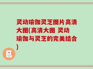 灵动瑜伽灵芝图片高清大图(高清大图 灵动瑜伽与灵芝的完美结合)