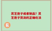 灵芝孢子或者制品？灵芝孢子煲汤的正确吃法
