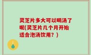 灵芝片多大可以喝汤了呢(灵芝片几个月开始适合泡汤饮用？)