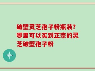 破壁灵芝孢子粉瓶装？哪里可以买到正宗的灵芝破壁孢子粉