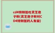 cd4特别低吃灵芝孢子粉(灵芝孢子粉对CD4特别低的人有益)