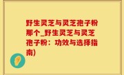 野生灵芝与灵芝孢子粉那个_野生灵芝与灵芝孢子粉：功效与选择指南)