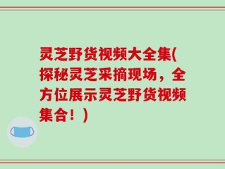 灵芝野货视频大全集(探秘灵芝采摘现场，全方位展示灵芝野货视频集合！)