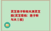 灵芝孢子粉和大渊灵芝胶(灵芝搭档：孢子粉与大淵胶)