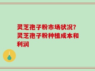 灵芝孢子粉市场状况？灵芝孢子粉种植成本和利润