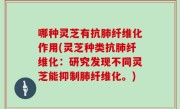哪种灵芝有抗肺纤维化作用(灵芝种类抗肺纤维化：研究发现不同灵芝能抑制肺纤维化。)