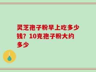 灵芝孢子粉早上吃多少钱？10克孢子粉大约多少