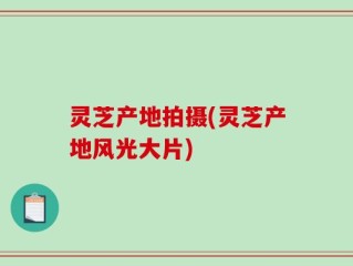 灵芝产地拍摄(灵芝产地风光大片)