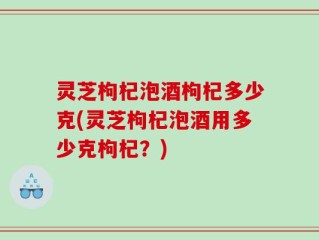 灵芝枸杞泡酒枸杞多少克(灵芝枸杞泡酒用多少克枸杞？)