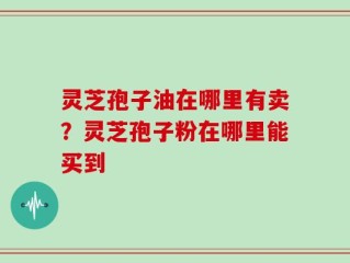 灵芝孢子油在哪里有卖？灵芝孢子粉在哪里能买到