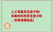 人工采集灵芝孢子粉(采集纯天然灵芝孢子粉，优质保健佳品)