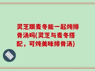 灵芝跟麦冬能一起炖排骨汤吗(灵芝与麦冬搭配，可炖美味排骨汤)