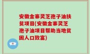 安徽金寨灵芝孢子油扶贫项目(安徽金寨灵芝孢子油项目帮助当地贫困人口致富)