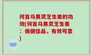 何首乌黑灵芝生姜的功效(何首乌黑灵芝生姜：保健佳品，有效可靠)
