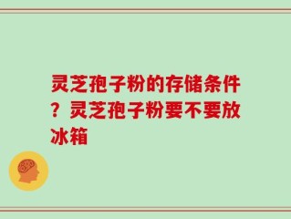 灵芝孢子粉的存储条件？灵芝孢子粉要不要放冰箱