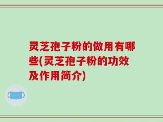 灵芝孢子粉的做用有哪些(灵芝孢子粉的功效及作用简介)