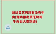 潍坊灵芝烤鸡有没有牛肉(潍坊推出灵芝烤鸡 牛肉也大受欢迎)