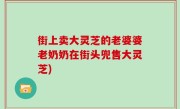 街上卖大灵芝的老婆婆老奶奶在街头兜售大灵芝)