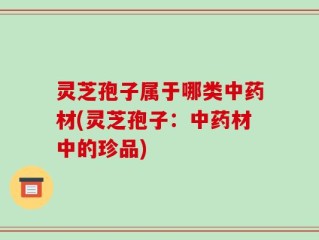 灵芝孢子属于哪类中药材(灵芝孢子：中药材中的珍品)