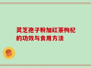 灵芝孢子粉加红茶枸杞的功效与食用方法