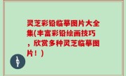 灵芝彩铅临摹图片大全集(丰富彩铅绘画技巧，欣赏多种灵芝临摹图片！)