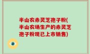 半山农赤灵芝孢子粉(半山农场生产的赤灵芝孢子粉现已上市销售)