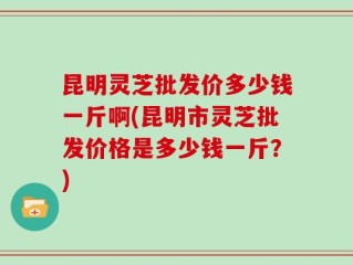 昆明灵芝批发价多少钱一斤啊(昆明市灵芝批发价格是多少钱一斤？)