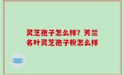 灵芝孢子怎么样？芳兰名叶灵芝孢子粉怎么样