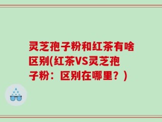 灵芝孢子粉和红茶有啥区别(红茶VS灵芝孢子粉：区别在哪里？)