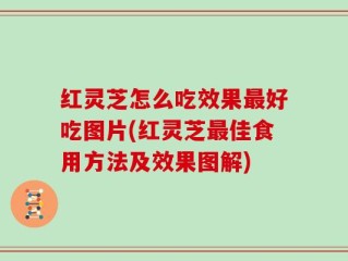 红灵芝怎么吃效果最好吃图片(红灵芝最佳食用方法及效果图解)