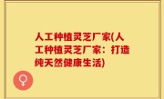 人工种植灵芝厂家(人工种植灵芝厂家：打造纯天然健康生活)