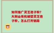 如何推广灵芝孢子粉？大别山有机破壁灵芝孢子粉，怎么打开销路