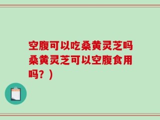 空腹可以吃桑黄灵芝吗桑黄灵芝可以空腹食用吗？)