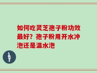 如何吃灵芝孢子粉功效最好？孢子粉用开水冲泡还是温水泡
