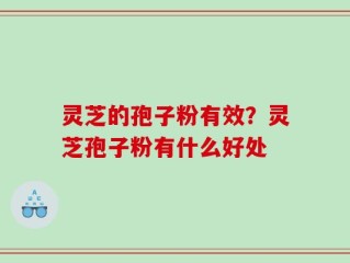 灵芝的孢子粉有效？灵芝孢子粉有什么好处