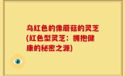 乌红色的像蘑菇的灵芝(红色型灵芝：拥抱健康的秘密之源)