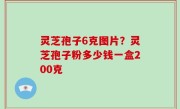 灵芝孢子6克图片？灵芝孢子粉多少钱一盒200克