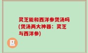 灵芝能和西洋参煲汤吗(煲汤两大神器：灵芝与西洋参)