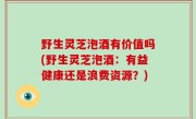 野生灵芝泡酒有价值吗(野生灵芝泡酒：有益健康还是浪费资源？)