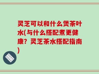 灵芝可以和什么煲茶叶水(与什么搭配煮更健康？灵芝茶水搭配指南)