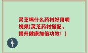 灵芝喝什么药材好用呢视频(灵芝药材搭配，提升健康加倍功效！)