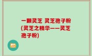 一颗灵芝 灵芝孢子粉(灵芝之精华——灵芝孢子粉)