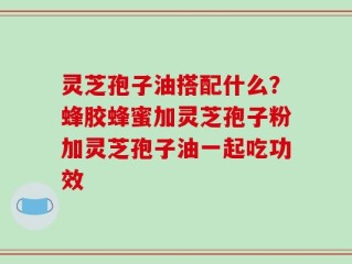 灵芝孢子油搭配什么？蜂胶蜂蜜加灵芝孢子粉加灵芝孢子油一起吃功效