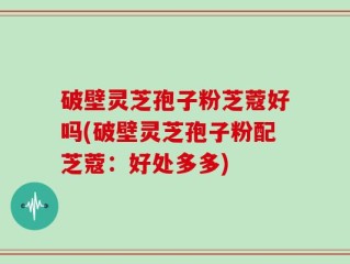 破壁灵芝孢子粉芝蔻好吗(破壁灵芝孢子粉配芝蔻：好处多多)